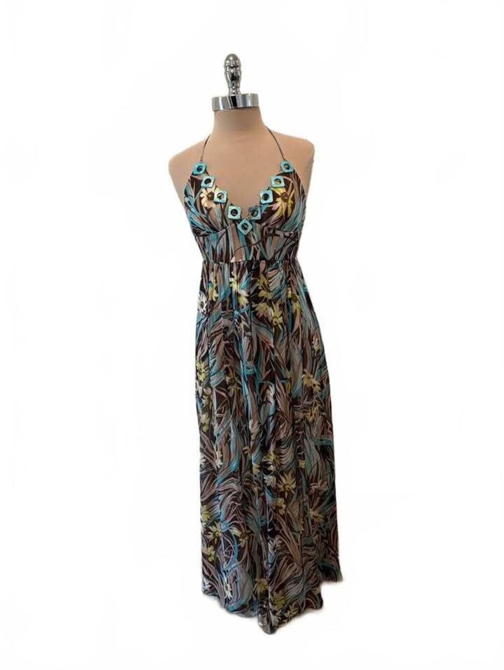 Milly Halter Neck Maxi Dress